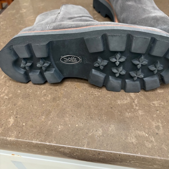 New Sofft Pecola Waterproof Slouch Suede Lug Sole Ankle Boots Booties 8.5 - Picture 4 of 4